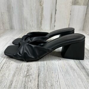 New  Nordstrom Open Edit Cora Heel Sandal in Black #217